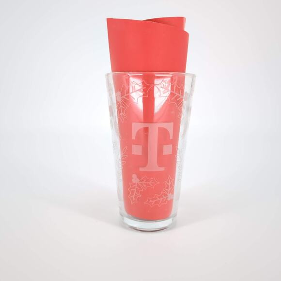 T-Mobile Tuesdays Frosted Etched Holiday Collectible Glass - 16 oz - New in Box - Picture 4 of 15
